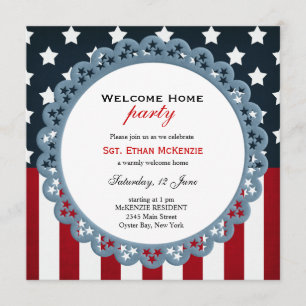 Invitation Bienvenue à la maison