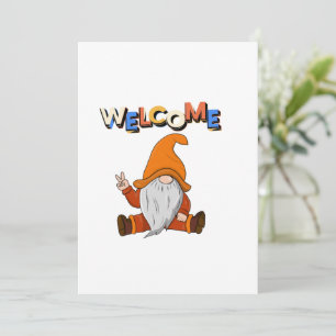 Invitation Bienvenue à la paix Gnome