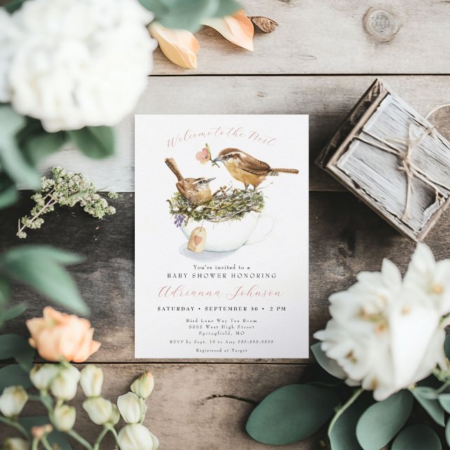 Invitation Bienvenue À L'Invitation Du Baby shower Nest (Welcome to the Nest Baby Shower Invitation)