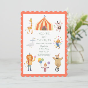 Invitation Bienvenue au bébé cirque