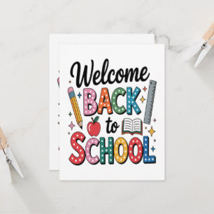 Invitation Bienvenue au retour à l'école