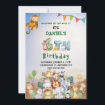 Invitation Bienvenue Au Wild Kids Safari Zoo Anniversaire<br><div class="desc">Des amis Invitations et la famille pour célébrer l’anniversaire de votre petit avec cette invitation à thème Safari Zoo.</div>