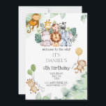 Invitation Bienvenue Au Wild Kids Safari Zoo Anniversaire<br><div class="desc">Des amis Invitations et la famille pour célébrer l’anniversaire de votre petit avec cette invitation à thème Safari Zoo.</div>