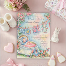 Bienvenue Bébé Fille Linge de Nursery Rétro