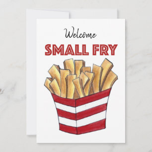 Invitation Bienvenue Petite Fry Fries Français Nouvelle Douch