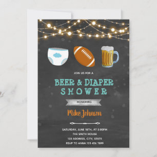 Invitation bière couche de football