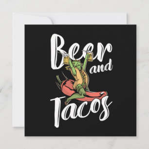 Invitation Bière Et Tacos Mexique Mexique Chili Nachos Cadeau