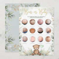 Bière ou bébé ventre Teddy Ours Vert Jeu de douche