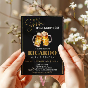 Invitation Bière Surprise Anniversaire 30 40 50 60e Invitatio