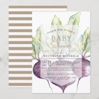 Bières biologiques | Veggie | Baby shower aquarell