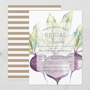 Invitation Bières biologiques   Veggie   Fête des mariées aqu