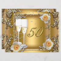 Big Elegant Gold 50e Mariage Anniversaire Party