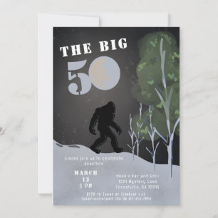 Invitation Big Foot Wild Adventure 50e anniversaire