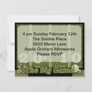 Invitation Big Football Game Party