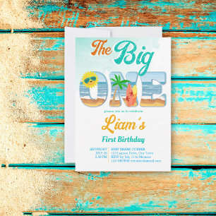 Invitation Big One surf plage d'été