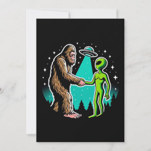 Invitation Bigfoot rencontre un Alien