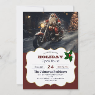 Invitation Biker de Noël du Père Noël