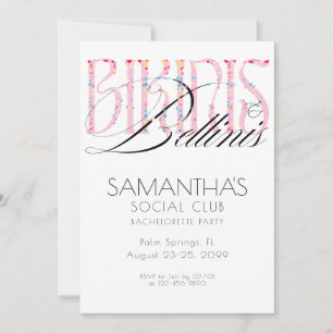 Invitation Bikinis & Bellini Beach Bach Tropical Bachelorette