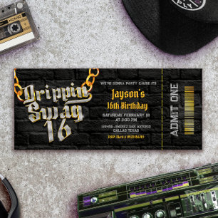 Invitation Billet 16 Swag
