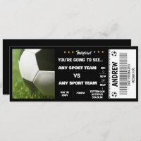 BILLET CADEAU SURPRISE FOOTBALL