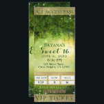 Invitation Billet de 16 parties VIP Sweet Enchanted Green For<br><div class="desc">Personnaliser pour tout événement</div>