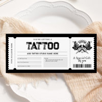 Billet de cadeau de tatouage