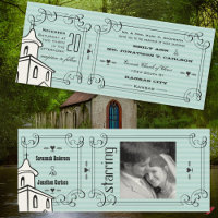 Billet de Chapelle Romantique de Toute Couleur Pho