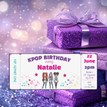 Billet de concert d'anniversaire Purple KPOP