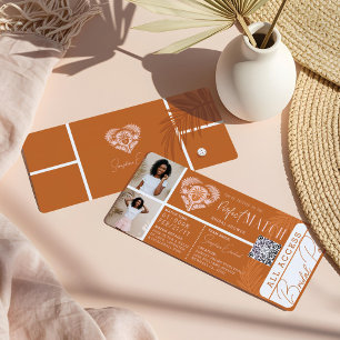 Invitation Billet de la partie de Pickleball de Fête des mari