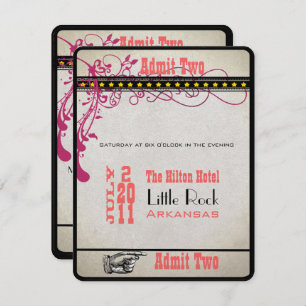 Invitation Billet de lecture RSVP