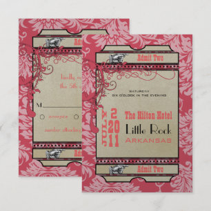 Invitation Billet de lecture RSVP (3,5 x 5)