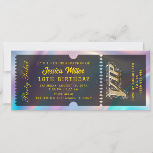 Invitation Billet de l'événement Glam Celebration