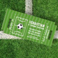 Billet de nouveauté de football personnalisé