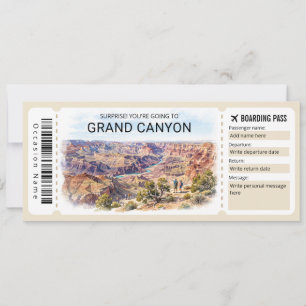 Invitation Billet de passe d'embarquement pour le voyage dans