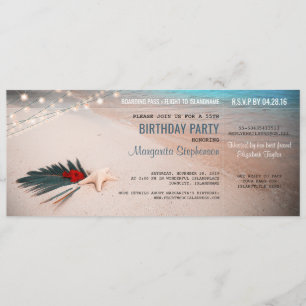 Invitation Billet d'entrée d'embarquement pour la destination