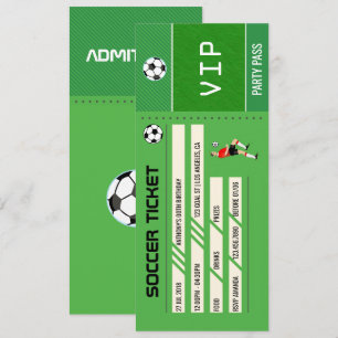 Invitation Billet d'entrée pour une fête d'anniversaire sur l