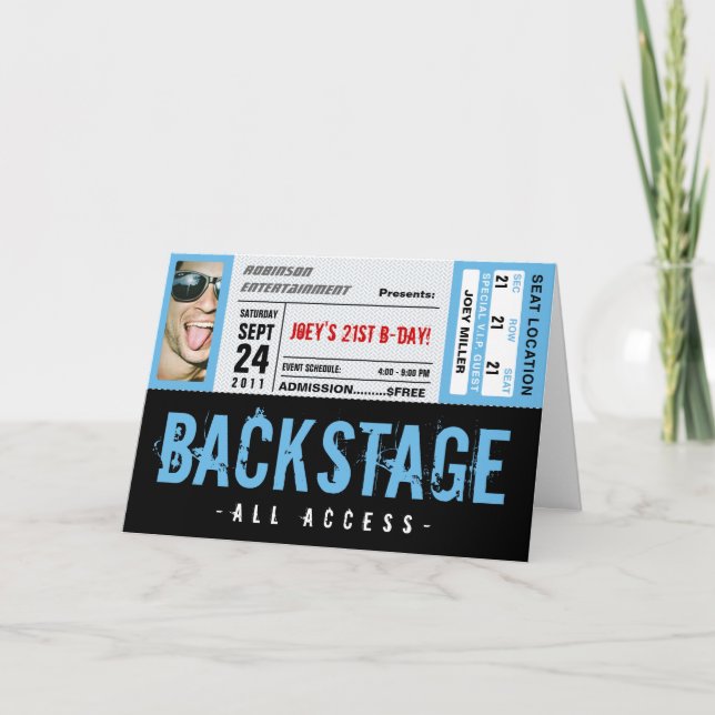 Invitation Billet d'événement (Devant)