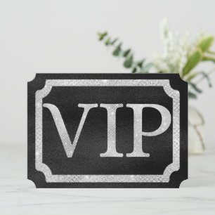Invitation Billet d'événement VIP Elegant Diamants sur fond N