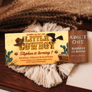 Invitation Billet Little Cowboy