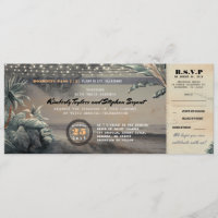 Billet Mariage à cordes de la plage de la passe d'