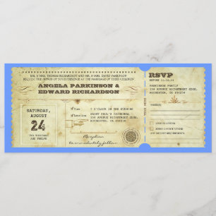 Invitation Billet mariage - modifier la couleur de l'arrière 