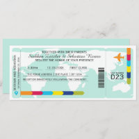 Billet Mariage World Travel Boarding Pass