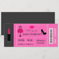 Billet pour la soirée de la fête de mode Glam pour