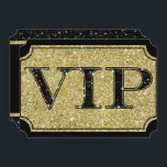 Invitation Billet pour l'événement de la soirée VIP Black & G<br><div class="desc">personnaliser avec n'importe quel texte</div>
