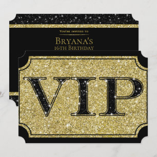 Invitation Billet pour l'événement de la soirée VIP Glitter G