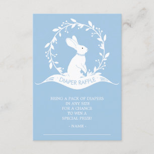 Invitation Billet rabat Baby shower Bunny Boys