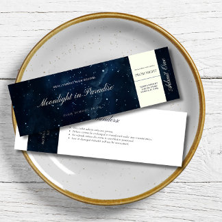 Invitation Billet Starry Night Prom, Nuit Sous Les Étoiles Pr