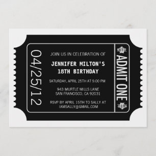 Invitation Billet vidéo