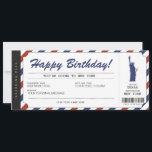 Invitation Billet voyage Pass voyage Surprise New York<br><div class="desc">MODIFIABLE. Offrez un voyage à New York à votre famille et à vos amis ! Personnalisez votre carte d'embarquement dès aujourd'hui ! Pour un design personnalisé,  envoyez-moi un message.</div>