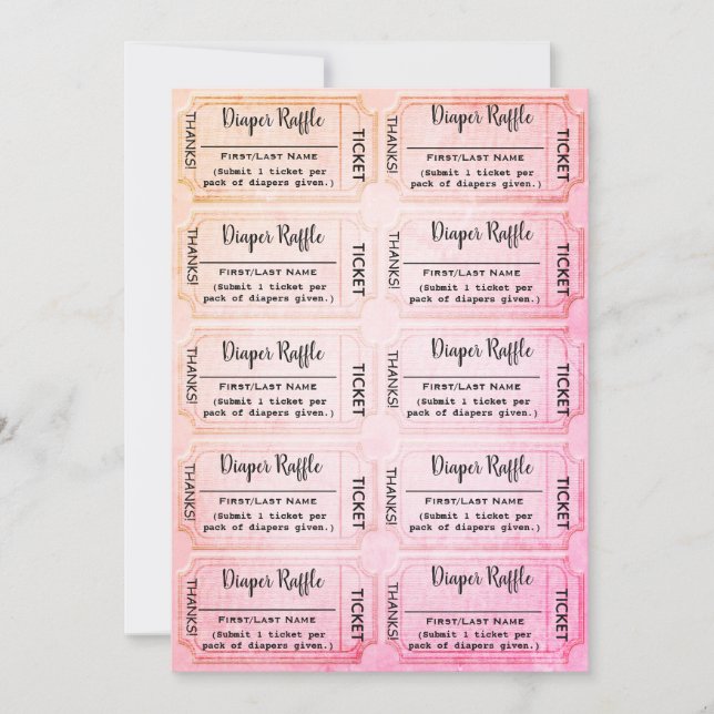 Invitation Billets de rousseur de couches Baby shower arc-en- (Devant)